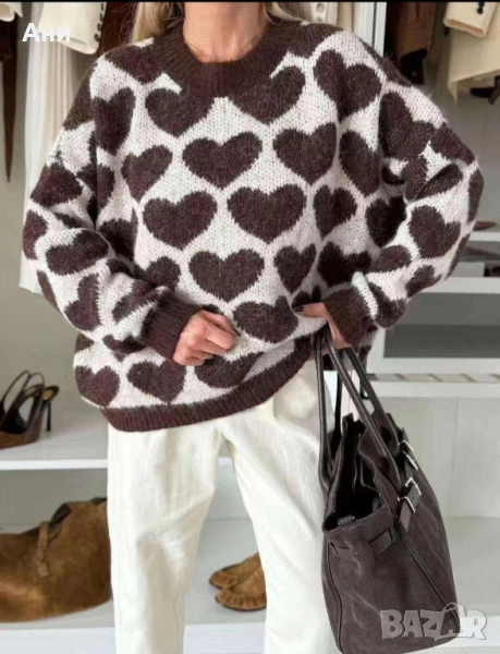 Пуловер сърчица, снимка 1
