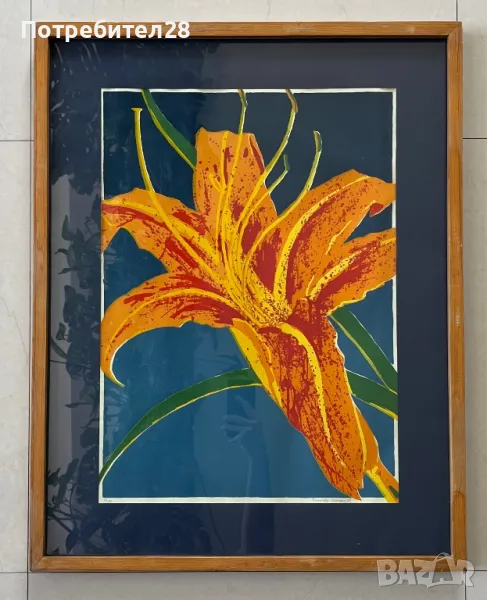 Интересна голяма картина графика, снимка 1