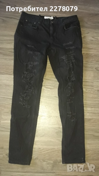 Дамски черни дънки, снимка 1