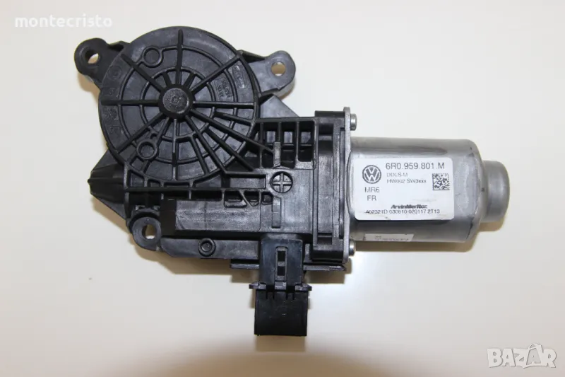 Предно ляво моторче механизъм врата Seat Ibiza IV (2008-2012г.) 6R0959801M / 6R0 959 801 M, снимка 1