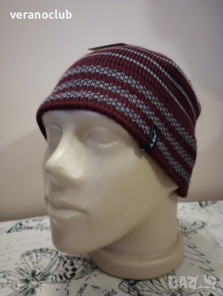 Зимна плетена шапка с полар 10122, снимка 1