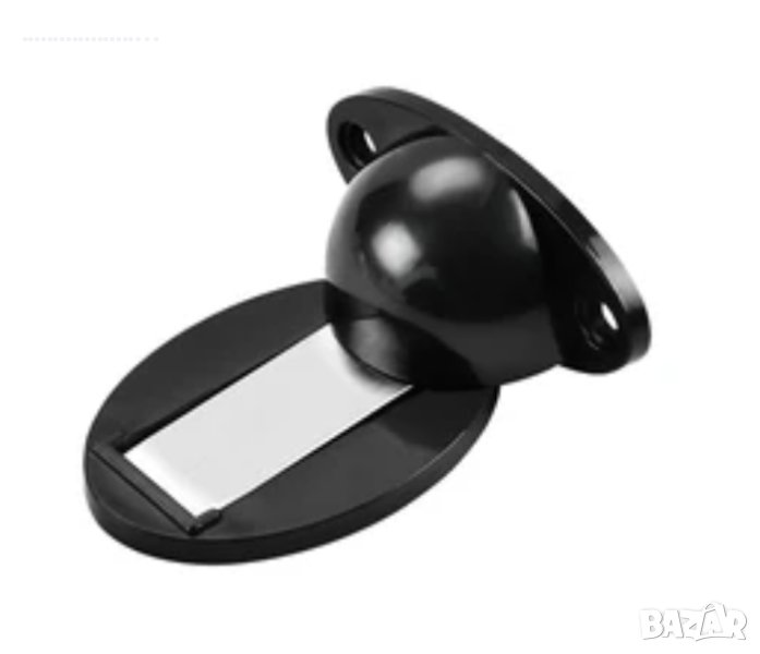 Магнитен стопер врата, бял и черен, снимка 1