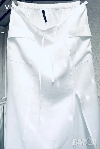 Екстравагантна ленена пола NUVOLA Италия, снимка 1