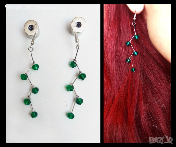 Обеци ръчна изработка със сребро 925, снимка 1