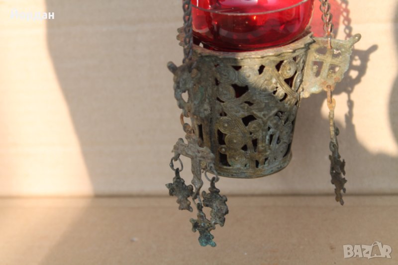 Старо бронзово кандило, снимка 1