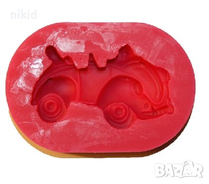 Ретро Кола автомобил трабант силиконов молд форма калъп фондан гипс декор, снимка 1