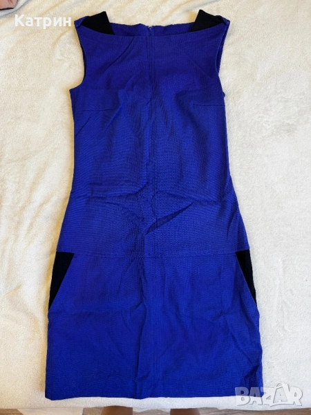 Дамска синя рокля с джобове ESPRIT, снимка 1