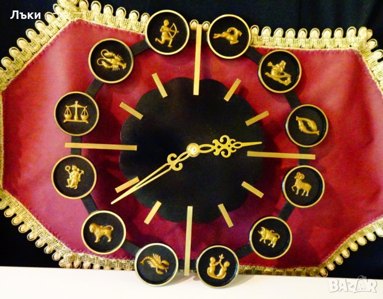 Selva бронзов стенен часовник зодиак,зодии. , снимка 1