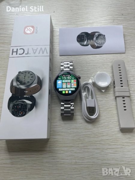 SmartWatch 2023 Водоустойчив Huawei Xiaomi NFC  GT4 Pro AMOLED HD екран, снимка 1