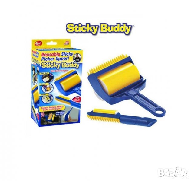 Sticky Buddy - два броя ролки за събиране на косми от различни повърхности, снимка 1