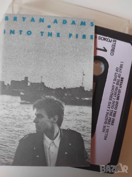 Bryan Adams ‎– Into The Fire - оригинална касета Югославско издание, снимка 1