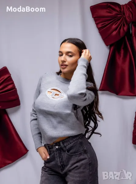 Diesel син дамски пуловер , снимка 1