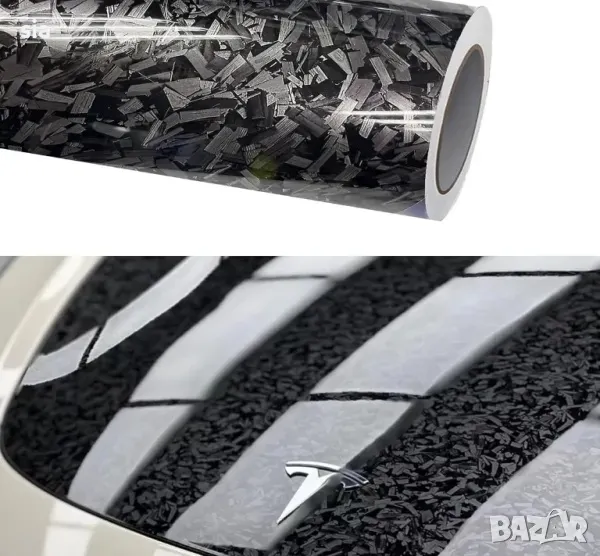  Карбоново Ковано Фолио Гланц  PREMIUM., снимка 1