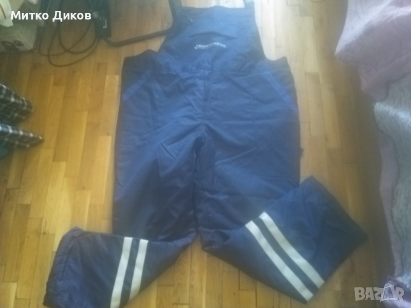 Работни панталони нови маркови с презрамки-светлоотразители  ватирани размер ХХХЛ, снимка 1