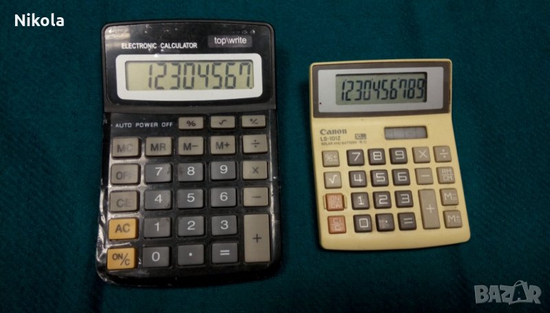Калкулатор Сanon ls-101z и TOP/WRITE 2бр., снимка 1