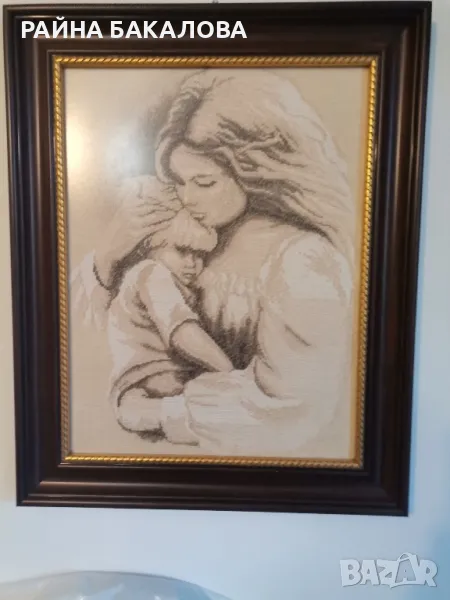 ИЗБРОДИРАН ГОБЛЕН "МАЙЧИНА ЛЮБОВ" , снимка 1