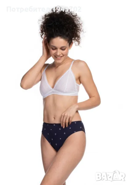 2 броя памучни дамски бикини L-1454BI - 2XL, снимка 1