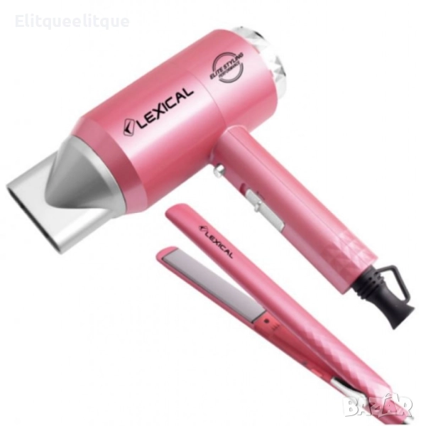 Комплект сешоар + преса за коса LEXICAL LGW-5810 – Перфектният дует за безупречен стайлинг, снимка 1