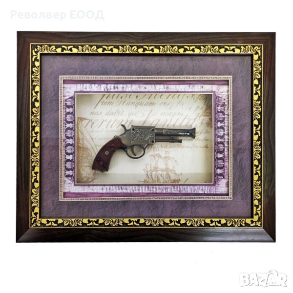 Декоративно пано - Картина с ретро пистолет, снимка 1