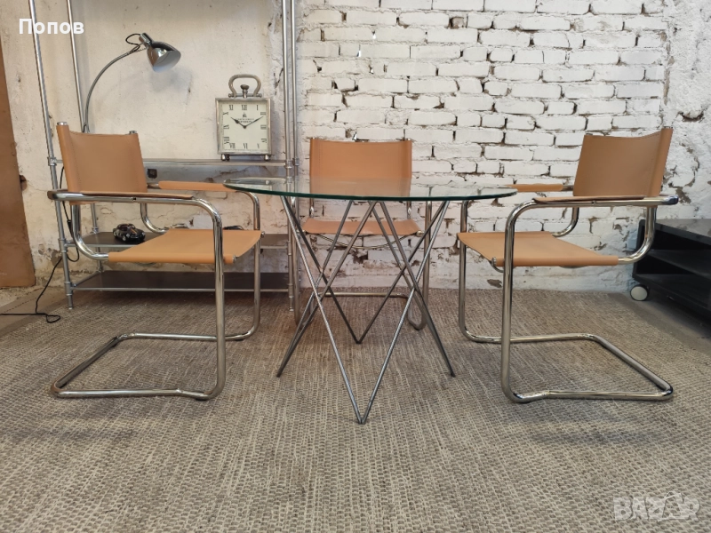 Конзолен стол стил bauhaus, снимка 1