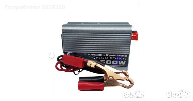 Инвертор на напрежение преобразувател TBE 24V DC- 220V AC - 500W , снимка 1