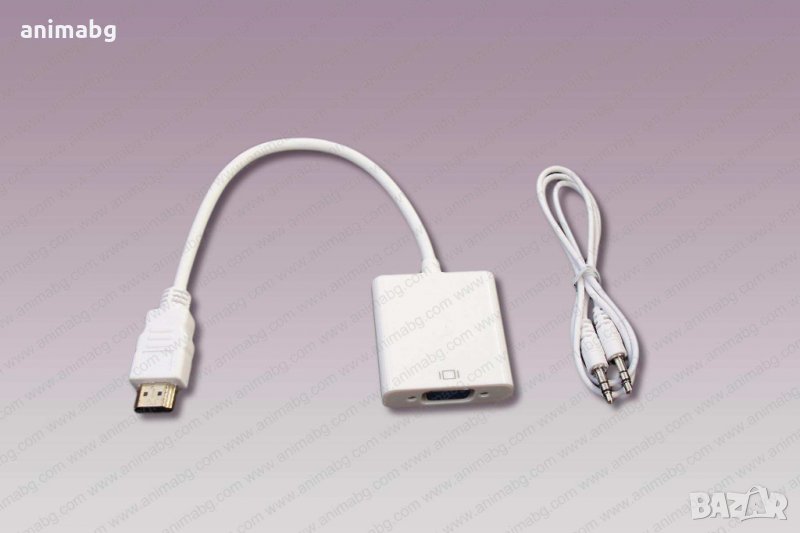 ANIMABG HDMI към VGA преобразувател с аудио 3.5мм, снимка 1