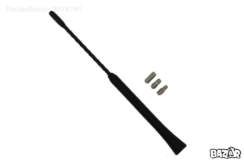 Универсален Накрайник Антена 24см с 3 бр Адаптери Преходник, за кола, снимка 1