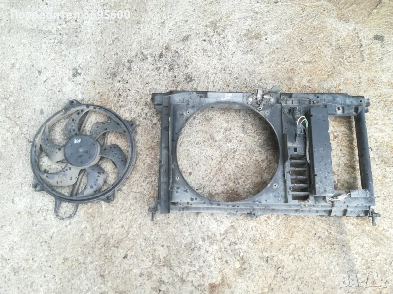 Peugeot Пежо 307 климатична прека вентилатор климатик дифузьор, снимка 1