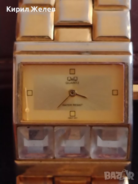 Луксозен дамски часовник Q/Q JAPAN MOVT с кристали изискан 42790, снимка 1