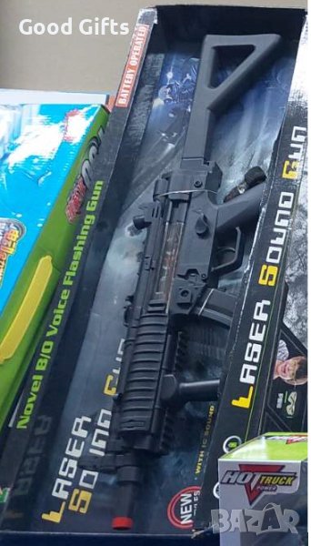 Детска пушка с лазер със звук, снимка 1