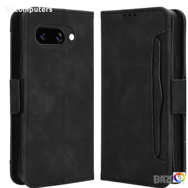 Google Pixel 9a Multiple Card Slots /Magnetic Wallet Калъф и Протектор, снимка 1