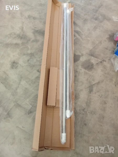 Регулируем телескопичен двоен лост за гардероб – метален (инокс), 152-246 см 🔩, снимка 1