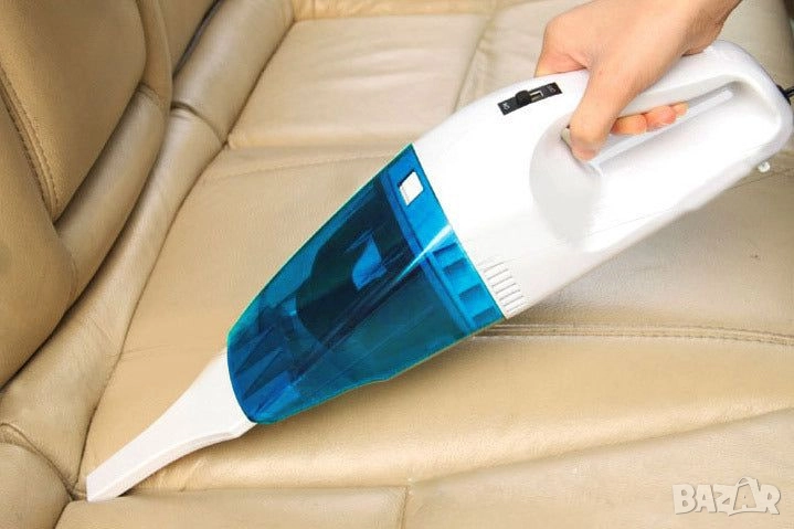 Преносима мини автомобилна прахосмукачка за сухо и мокро почистване, снимка 1