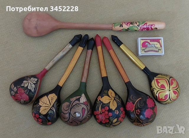 сувенири хохлома Русия 7 броя за ценители , снимка 7 - Антикварни и старинни предмети - 52777134