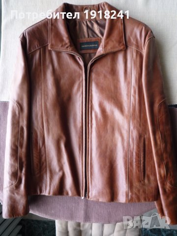 Кожено яке от естествена кожа „Giovanni“, цвят светло кафяв , снимка 5 - Якета - 40651581