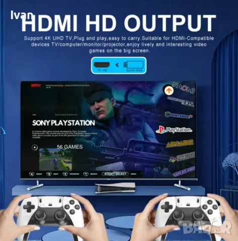 Ръчна игрова конзола 64GB, снимка 5 - Други - 48483897