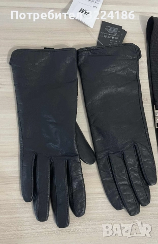 H&M Нови ръкавици от естествена кожа XS, снимка 2 - Ръкавици - 49743288