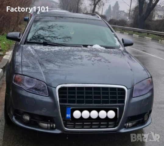 Предна броня Audi A4 B7 S-line с отвори за пръскалки, снимка 3 - Части - 53113850