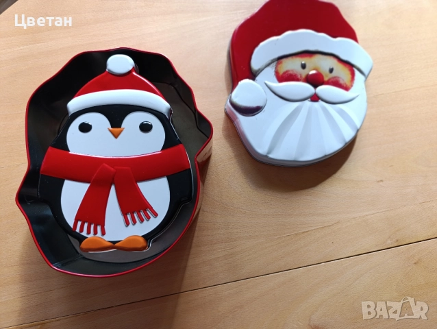 метални коледни и новогодишни подаръчни кутии, снимка 4 - Декорация за дома - 52223004