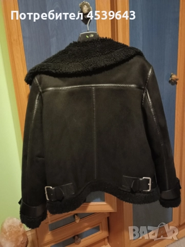 Зимно дамско яке кожух на ZARA размер S, снимка 4 - Якета - 52859251