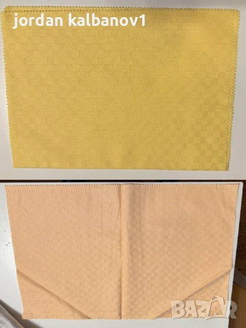 Салфетки от плат 2бр. в пакет само 4лв. пакета цвят Жълт и Прасковен