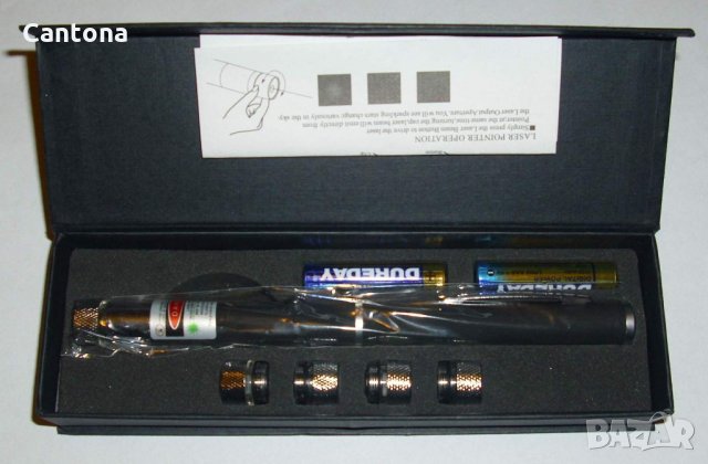 50mW Зелен лазер с 5 дискотечни приставки, снимка 3 - Къмпинг осветление - 28465980