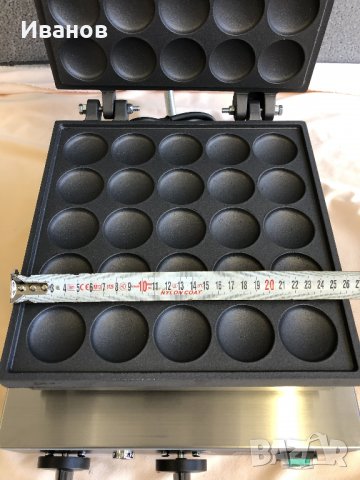 Професионален Гофретник Bubble Waffle  25 бр. кръгли форми, снимка 3 - Обзавеждане на кухня - 28173275