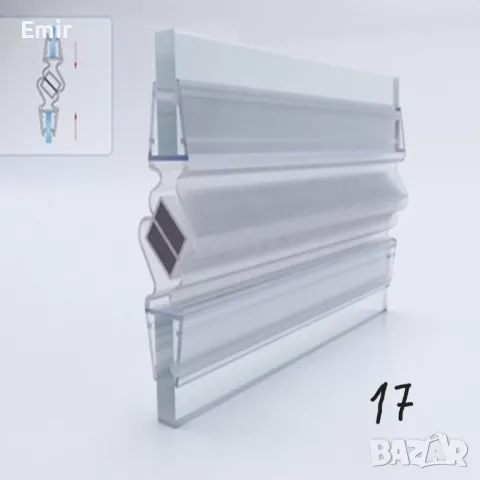  Силиконови лайсни, уплътнения, държачи, дръжки, панти, ролки за душкабини, снимка 17 - Душ кабини и вани - 49203390