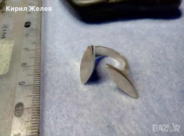 СЕЗГИН - ШАРМАНТЕН БУТИКОВ ФЕШЪН АРТ ОТВОРЕН МОДЕЛ СРЕБЪРЕН ПРЪСТЕН СРЕБРО 925 SEZGIN 49112, снимка 9 - Пръстени - 50192859
