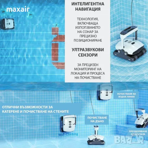 Робот за басейни Xiaomi Lydsto P1 * Безплатна доставка * Гаранция 2 години, снимка 5 - Други стоки за дома - 49870820