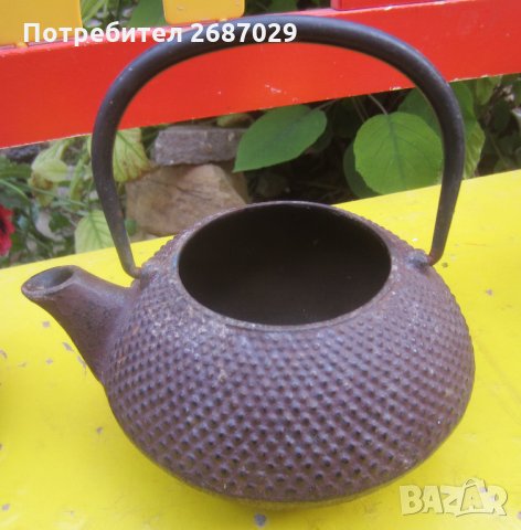 стар японски чайник, чайници, антика, метал, антики, съд, снимка 4 - Антикварни и старинни предмети - 29066909