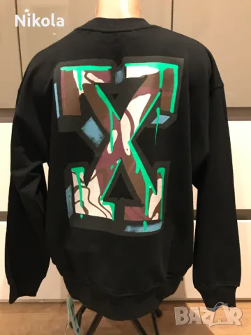 OFF-WHITE™ MOTIF ARROW PRINT, суичър, размери: S,M,L,XL и XXL, снимка 4 - Суичъри - 48354917
