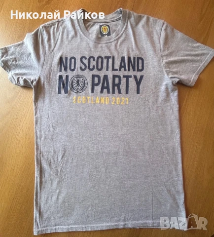Официална фен тениска на националният отбор на Шотландия “NO SCOTLAND NO PARTY”, снимка 1