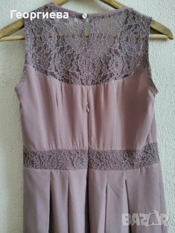 Красива лилава рокля с дантела, снимка 4 - Рокли - 37765191